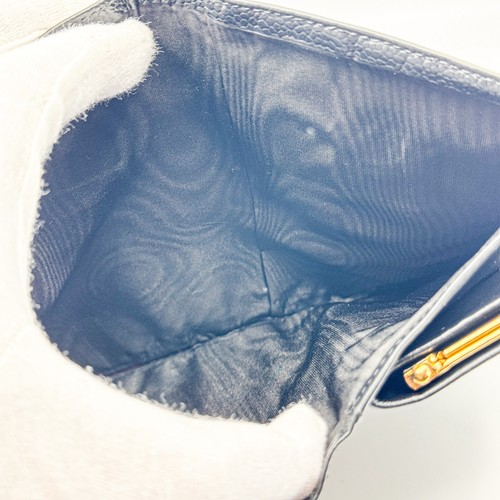 CHANEL Coco Mark Round Zipper Caviar Skin Long Wallet Black Authentic - 第 16/18 張圖片