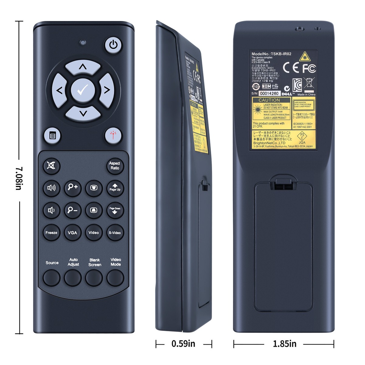 Buy EHOP Tskb-Ir02 Projector Remote Control For Dell 4220, 4320, S300Wi, S500, S500Wi, S510