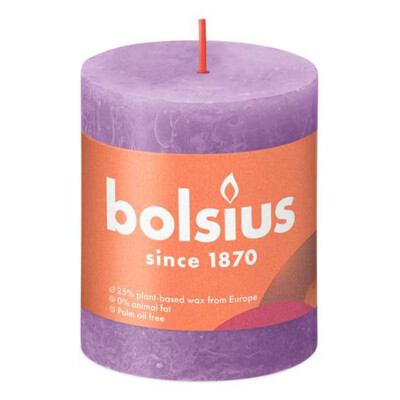 Bolsius Rustik Stumpenkerze Blühendes Veilchen 80/68mm