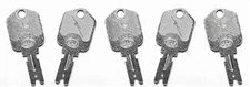 5 OEM Style Ignition Keys for Caterpillar & Hyster Forklifts & Asphalt Rollers