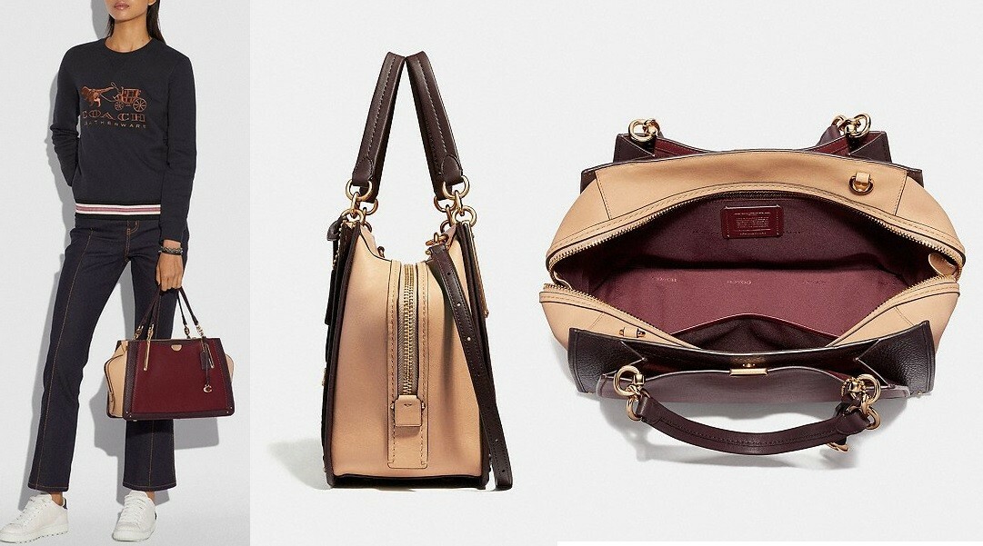 Coach ◆ 31646 Dreamer 36 in colorblock COACH 31646 Dreamer 36 in colorblock Wine Multi NWT | eBay