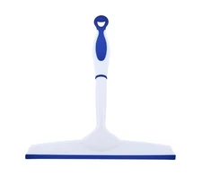 Superio 10" Window Rubber Squeegee with Hanging Loop, Blue