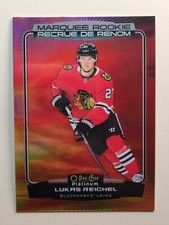 2022-23 OPC PLATINUM HOCKEY LUKAS REICHEL MARQUEE ROOKIE SUNSET #205 WJ