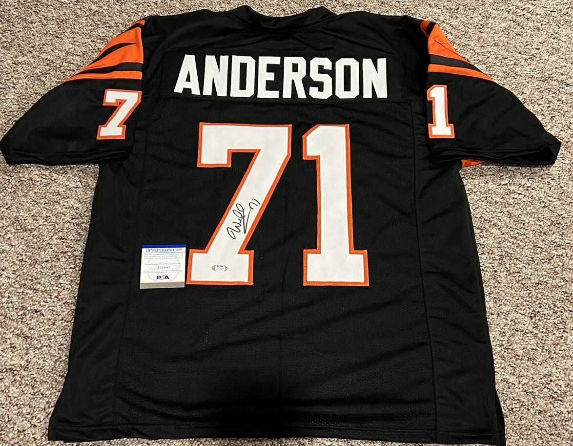 WILLIE ANDERSON Signed Autographed Auto Cincinnati Bengals Custom