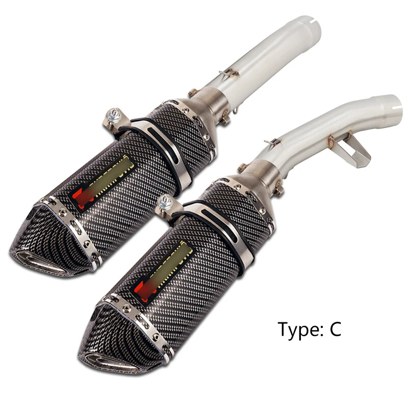 Silenciadores silenciadores acero tubo de escape deslizables 51 mm para Yamaha FJR1300 2001-2024 Foto 3 de 4