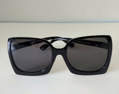 Women's Oversized Sunglasses Black Lens. New, Never Worn. 58-15-137. C5. KD97053