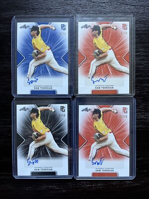 Sam Tookoian OLE MISS 2021 Leaf Perfect Game auto Autograph Lot X4