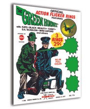 Chemtoy GREEN HORNET Action FLICKER RINGS Backer CARD (CARD ONLY!)