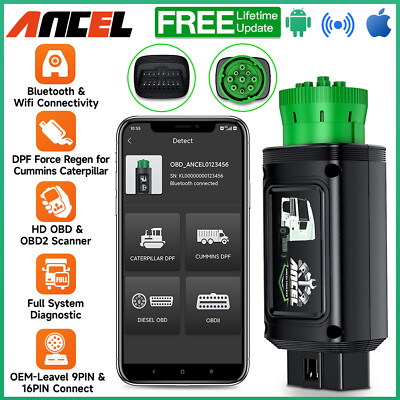 Diesel Heavy Duty Truck Scanner Diagnostic Scan Tool DPF Regen for Cummins CAT
