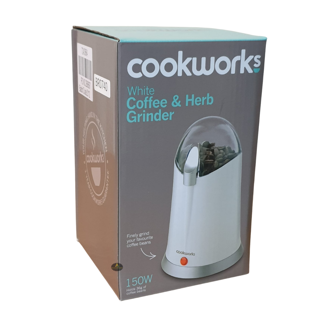 Coffee and Herb Grinder 150W White Cookworks eBay