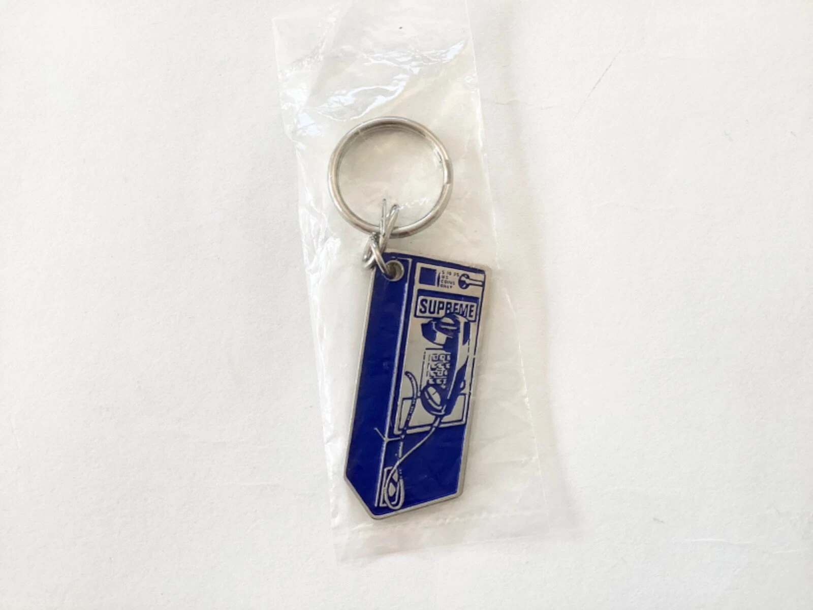 Porte clés téléphone payant Supreme bleu 2018Fw