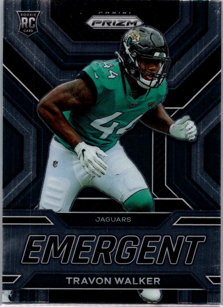 Travon Walker 2022 Panini Prizm #E-19 Emergent Jacksonville Jaguars