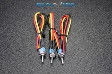 3 PCS ON ON MINI TOGGLE METAL SWITCH PRE WIRED 15 AMP 250 VAC ROCKER IBTSSMS