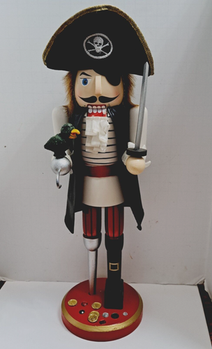 Santa's Workshop Johnny Pirate Nutcracker - 14 Inch Tall, Hand-Painted Wood, Decorative Holiday Figurine