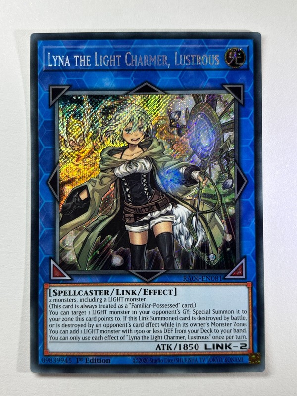 Lyna the Light Charmer, Lustrous RA04-EN081 Secret Rare 1st Edition YuGiOh Card