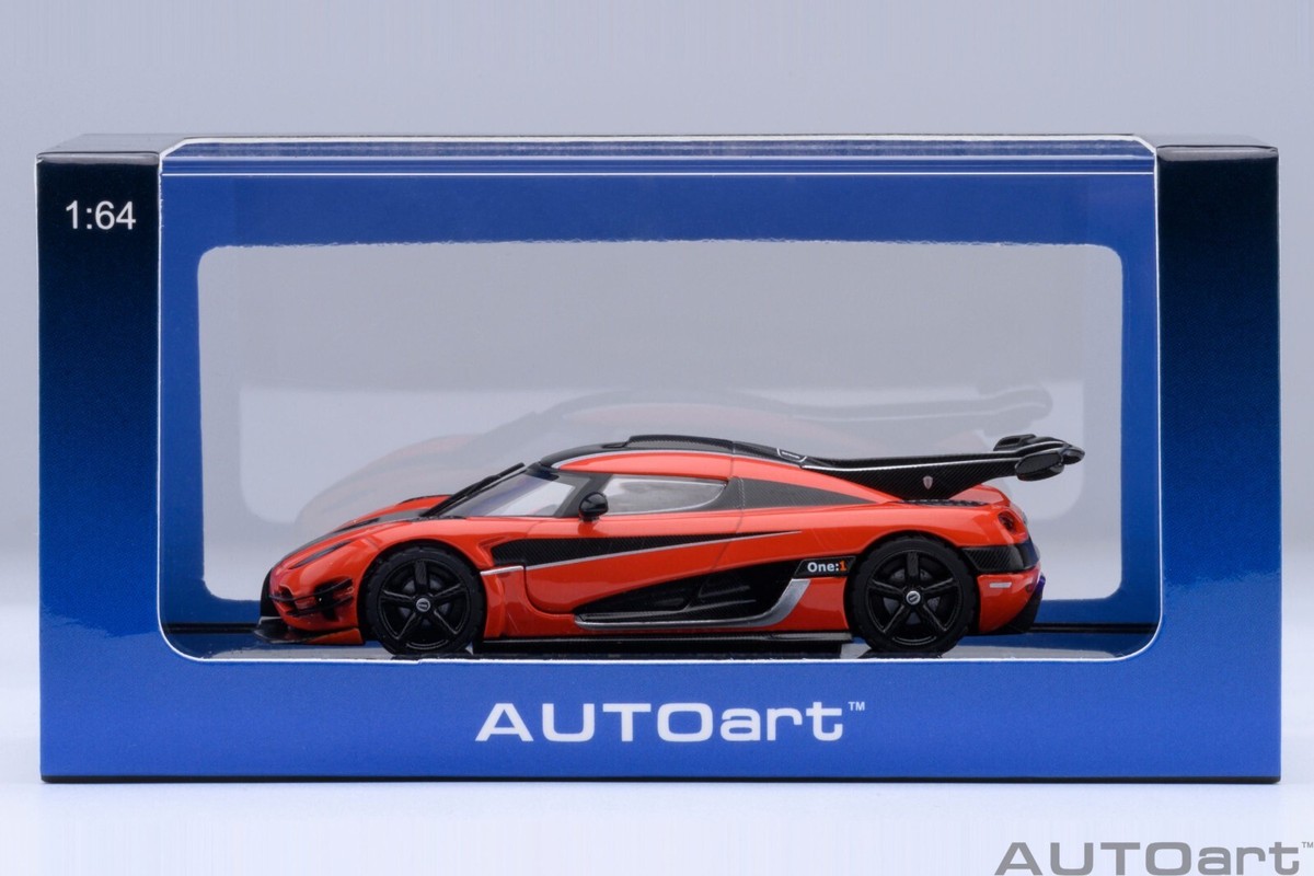 AUTOart 1/64 Koenigsegg One:1 オレンジ ミニカー 1/64 Koenigsegg One:1 Lava Orange Diecast Model Car By AUTOart
