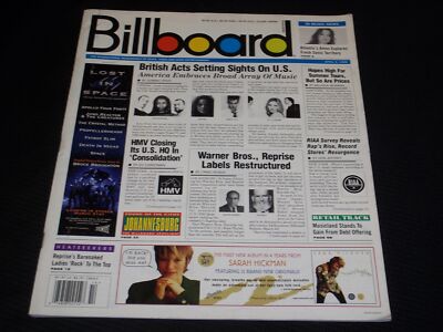 1998 APRIL 4 BILLBOARD MAGAZINE - NICE MUSIC COVER TOP 100 CHARTS - O 12779
