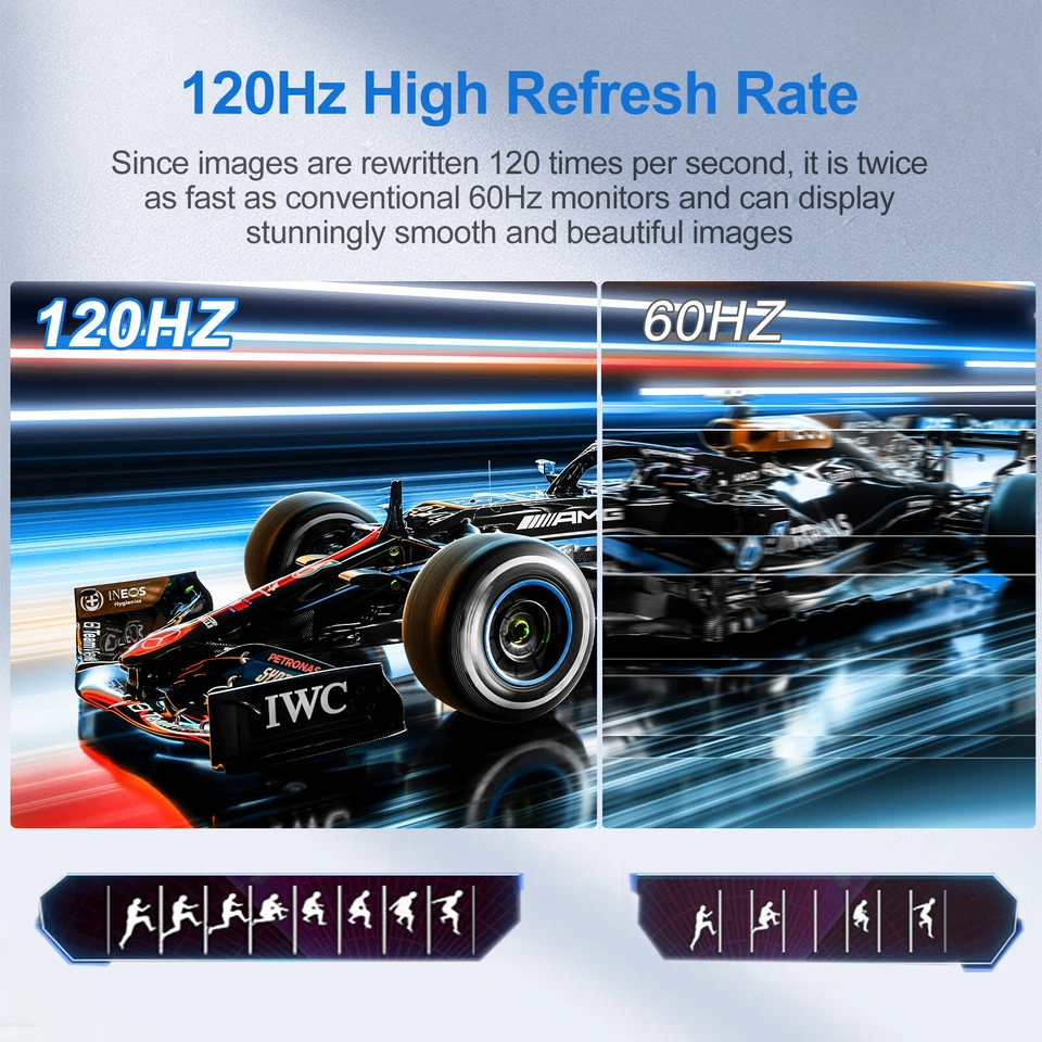 120Hz Touch Portable Monitor, 18,5 Zoll Tragbarer Mobiler IPS Bildschirm FHD HDR - Bild 2 von 4