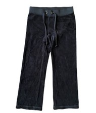 Juicy Couture Toddler Girl Velour Terry Pants Black Size 3T/4T New