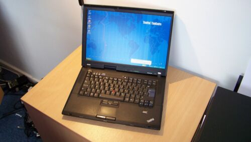 Lenovo Thinkpad R61 Retro Laptop Windows XP Core 2 Duo T8100 CPU New 120GB SSD - Picture 1 of 14