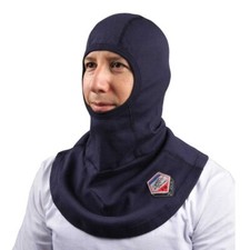 Blue Flame Resistant Balaclava Hood NFPA 70E Arc 2 Rated Head Protection
