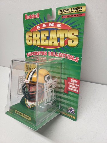 BRETT FAVRE, Riddell Game Greats Figure, Green Bay Packers, 1998, NEW. - Picture 3 of 4