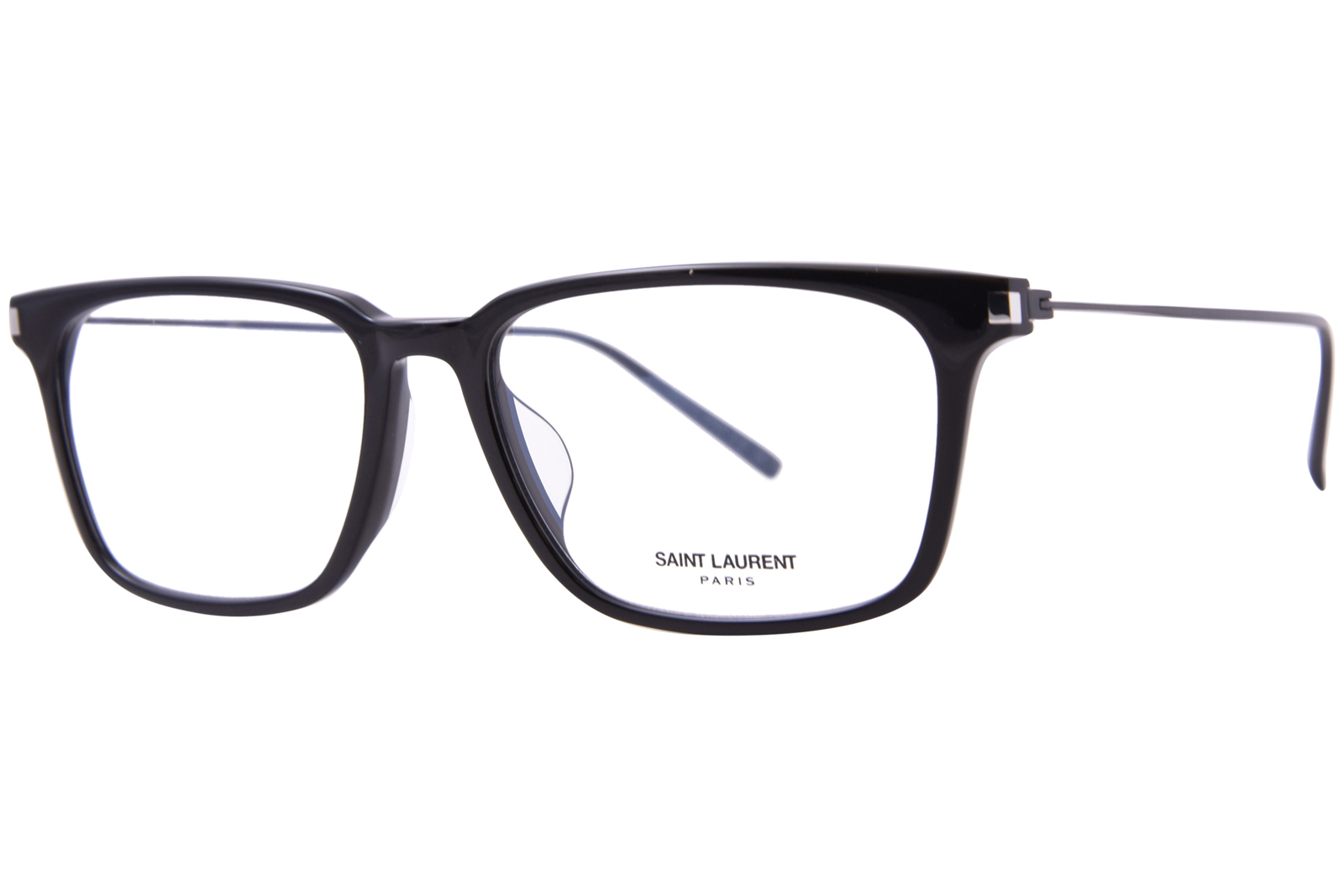 Saint Laurent SL-625 001 Eyeglasses Men's Black Full Rim Rectangle Shape 55mm