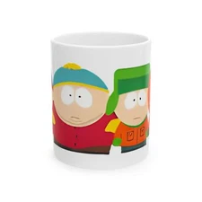 South Park Mug - 11oz Ceramic Coffee Mug - Featuring Stan, Kyle, Cartman & Kenny
