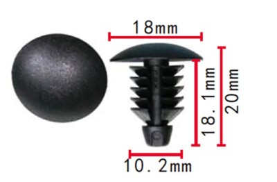 20PCS Fit FIAT PANDA Boot Fairing Fasteners Clips 735415836 by Autobahn88