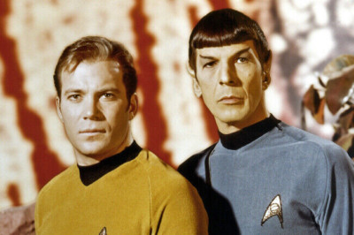 1968 TV Show STAR TREK William Shatner und Leonard Nimoy Druck 4x6 Foto