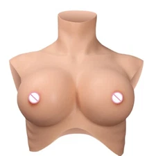 Breast Plate Silicone Breast Forms Fake Chest Boobs Breastplate for Crossdresser