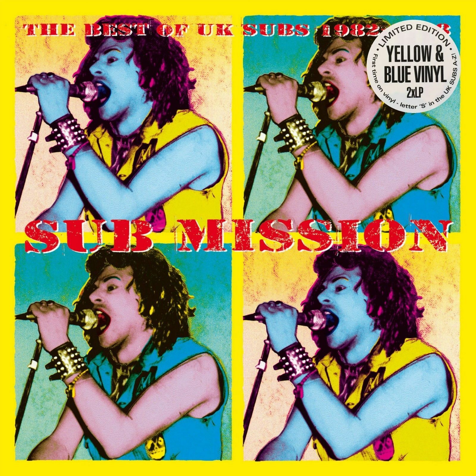 UK Subs Sub Mission Double Vinyl LP Colored New Sealed