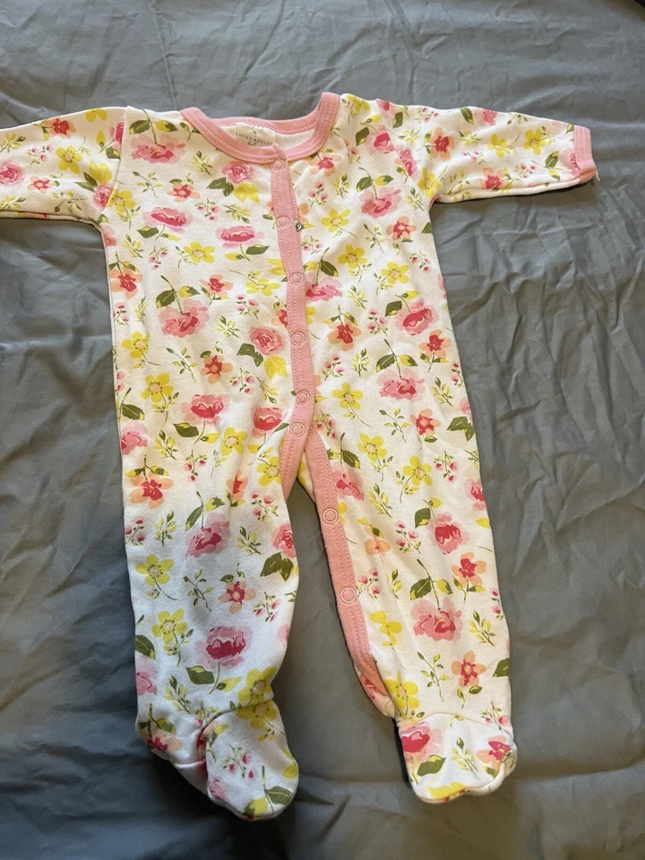 Laura Ashley (9 Piezas) 0-3 Meses Floral Lote Jerséis y Durmientes Foto 3 de 4