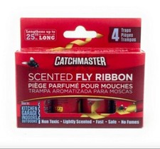 Catchmaster Scented Fly Ribbon-25 inch Long 4Pk