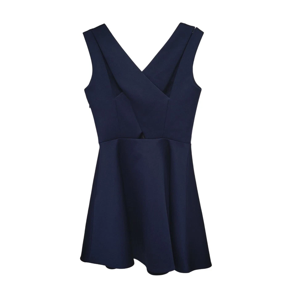 Guess Mujer Skater Fit 'n Flare Circle Vestido Azul Marino Talla Pequeña Foto 4 de 4