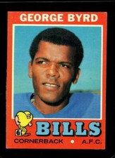 1971 TOPPS #58 GEORGE BYRD VGEX BILLS *X40893