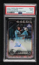 2024 Topps Pro Debut Sparkle Foil /199 Dario Laverde #PD-38 PSA 9 MINT Auto 0e2x