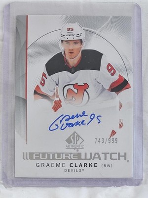 2024-25 SP Authentic Future Watch Graeme Clarke Autographed Hockey Card #108