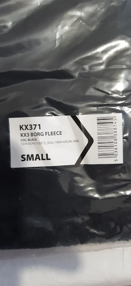 New Portwest KX371 Borg hooded fleece colour is black size small (NEW) - Image 2 of 4