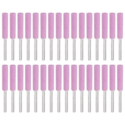 7/32'' Diamond Chainsaw Sharpener Sharpening Stone Grinding File Pink 32pcs