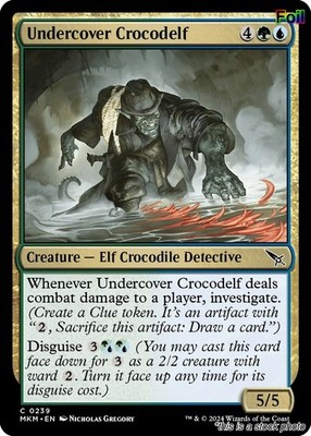 EN - Foil - Undercover Crocodelf (a) - 239 - MKM - NM