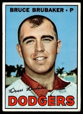 1967 Topps Bruce Brubaker - Los Angeles Dodgers #276