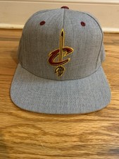 NBA Cleveland Cavaliers Gray Mitchell & Ness Snap Back Adjustable Hat
