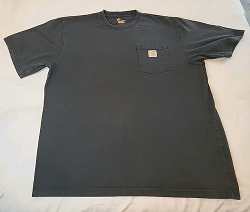 Carhartt Pocket T-Shirt 1889 Realtree Camo Graphic Tee L *Faded / Distressed - Picture 5 of 11