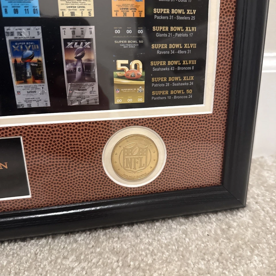 Colección de boletos y medallones del 50 aniversario del Super Bowl NFL Highland como nuevos Foto 4 de 4