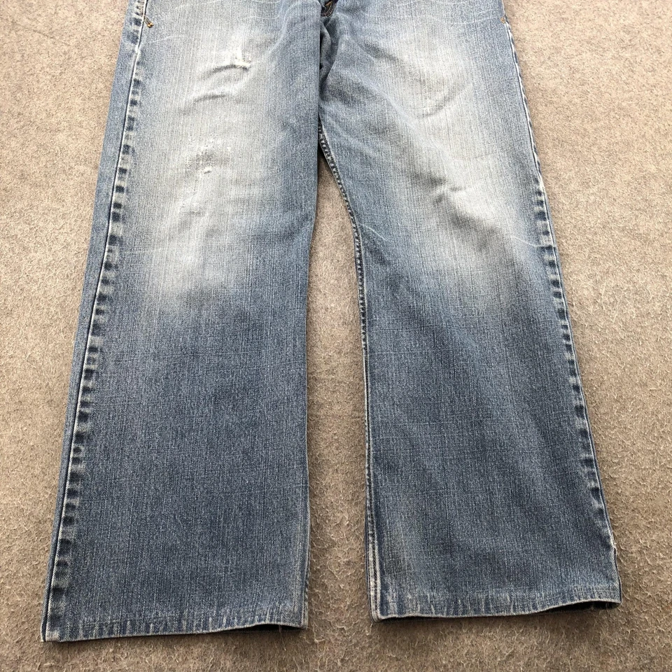 Pantalones de mezclilla holgados Levis SilverTab para hombre 36x32 azul lavado claro corte bootcut relajados Foto 2 de 4