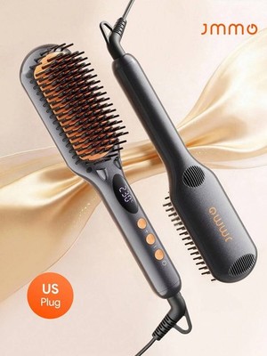 Hair Straightener Brush, Hair Straightening Iron With Built-In Comb, 20s Fast 