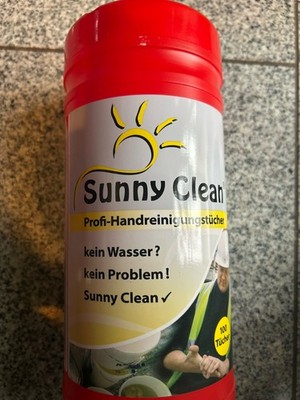 6 Stück!! Je 100 Blatt Sunny Clean Profi-Handreinigungstücher feucht Werkstatt