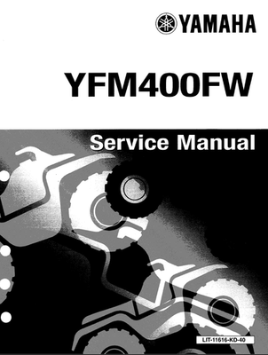 #ad Yamaha Kodiak YFM400FW Service Shop Manual 1993 1999 Comb Bound OEM $21.62