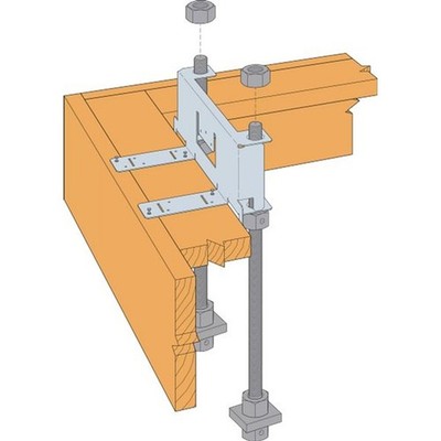 Simpson Anchors WSWH-RTBL12 Strong-Wall Brick-Ledge Anchor Bolt Template